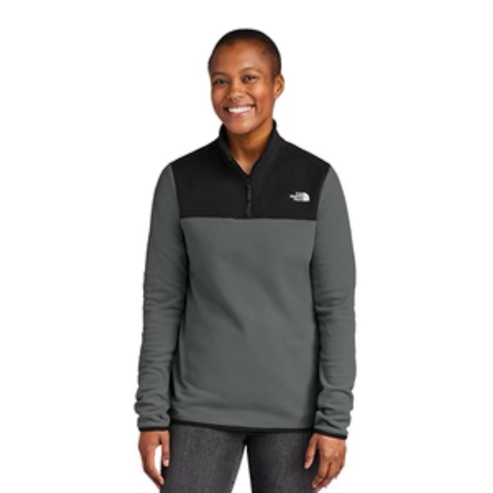 The north face women’s size large glacier 1/4 button up fleece jacket